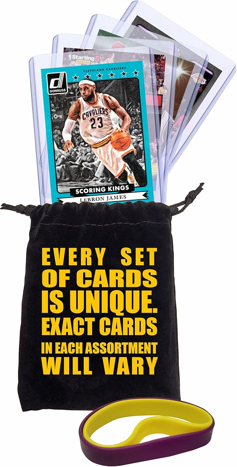 Panini, Topps, Hoops, Upper Deck Lebron James (4) Assorted Basketball Cards Bundle - Lakers, Cavaliers, Heat Trading Cards - MVP # 23 - Image 4